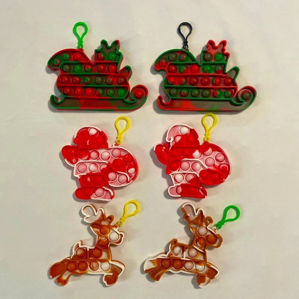Joyin Christmas Pop Fidget Toys 6 Pcs Stocking Stuffers